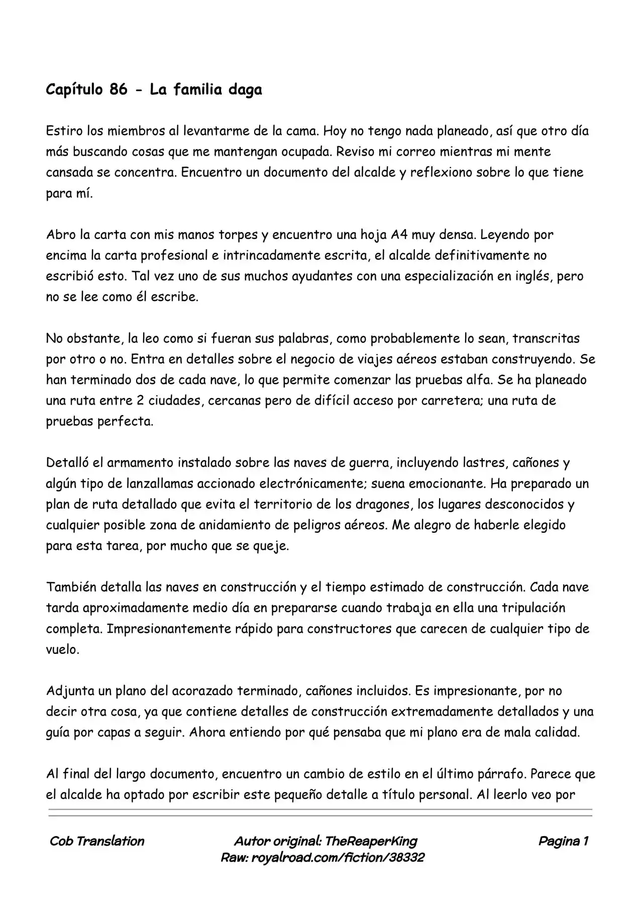 Realidad De Minecraft (Novela) - Capítulo 86 - Página 1 - LectorTMOo