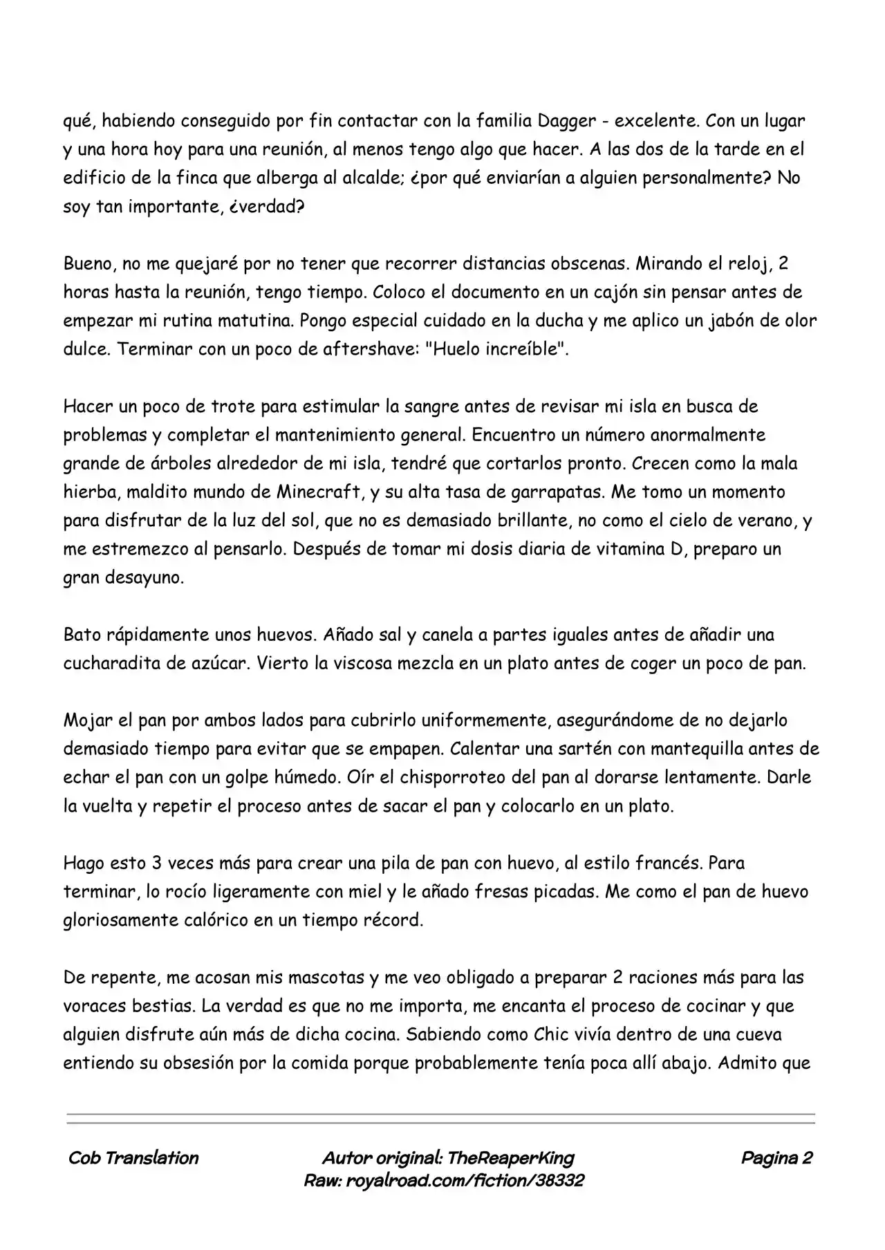 Realidad De Minecraft (Novela) - Capítulo 86 - Página 2 - LectorTMOo