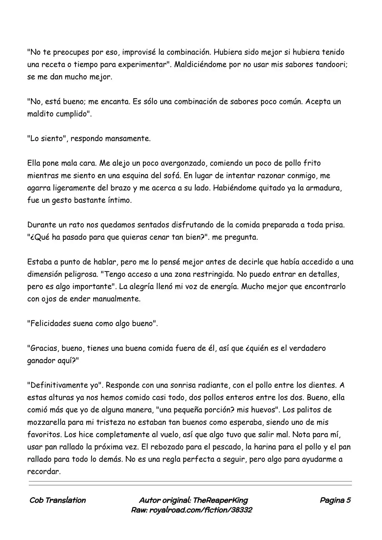 Realidad De Minecraft (Novela) - Capítulo 87 - Página 5 - LectorTMOo