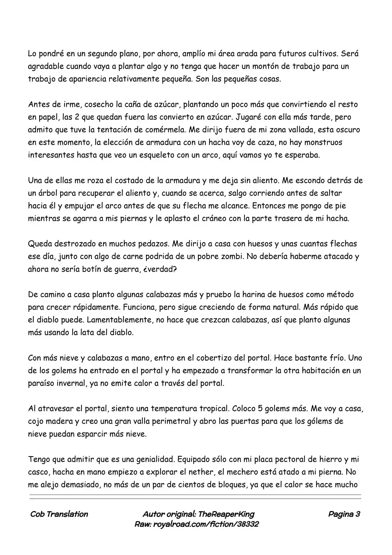 Realidad De Minecraft (Novela) - Capítulo 9 - Página 3 - LectorTMOo