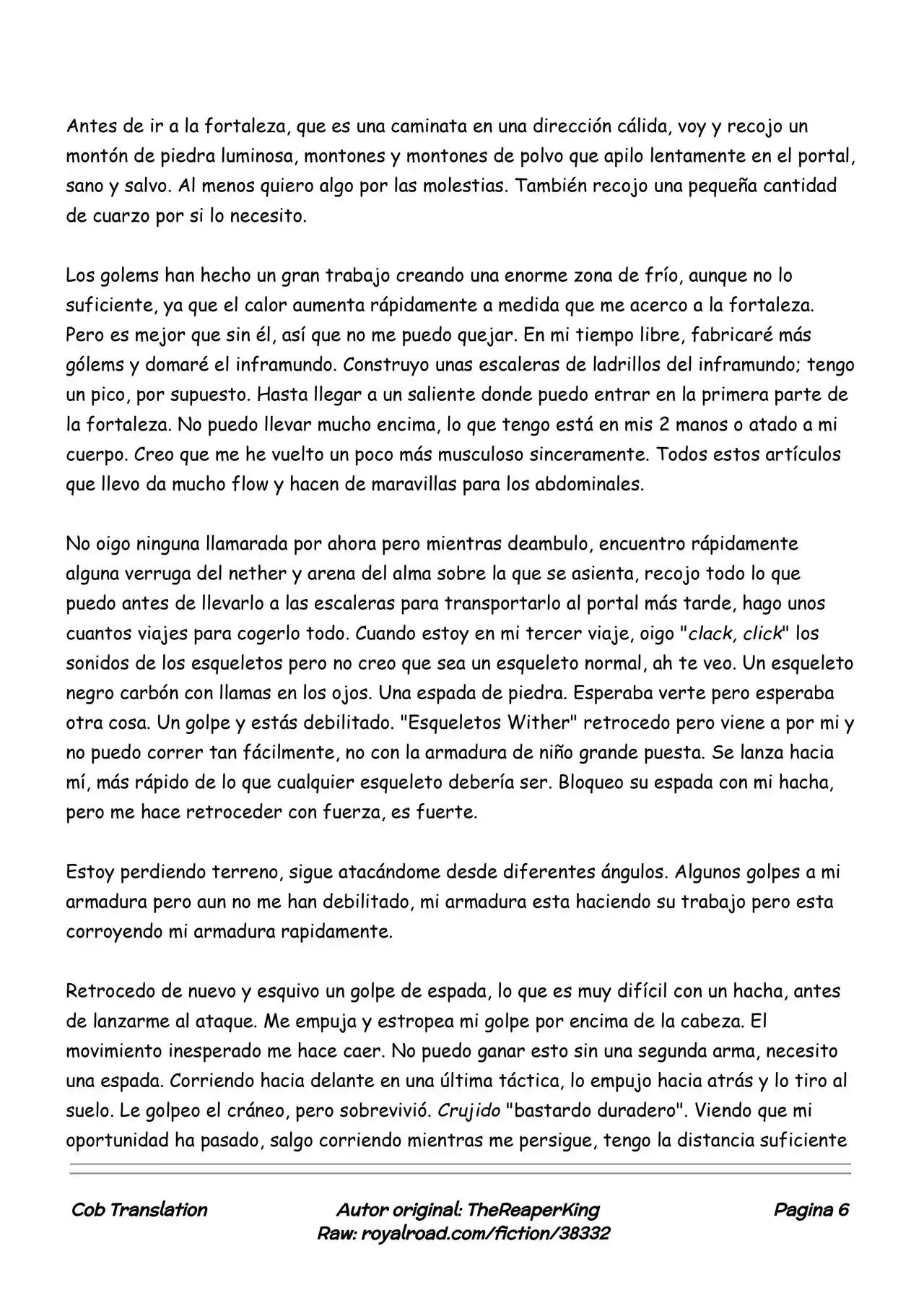 Realidad De Minecraft (Novela) - Capítulo 9 - Página 6 - LectorTMOo