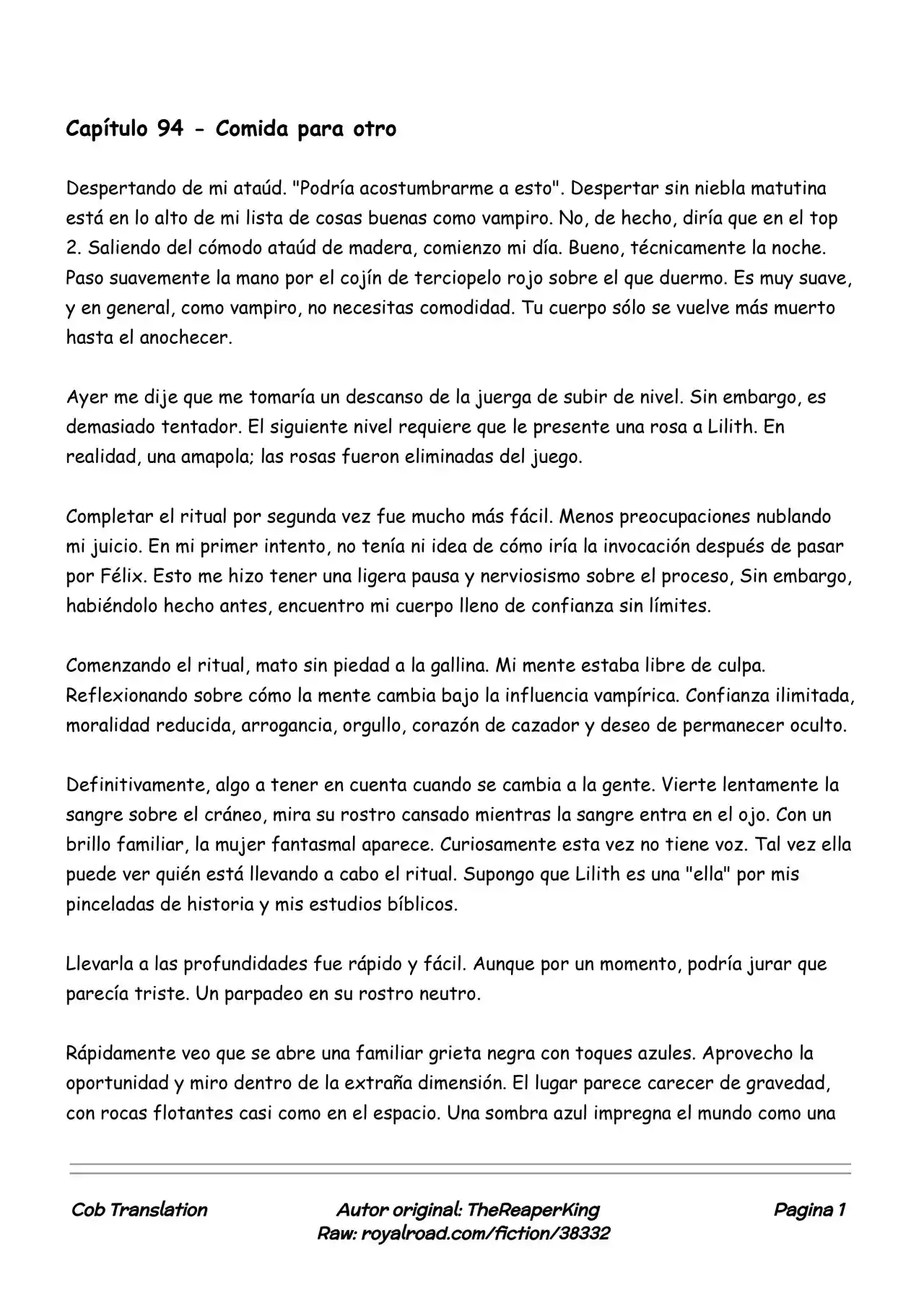 Realidad De Minecraft (Novela) - Capítulo 94 - Página 1 - LectorTMOo