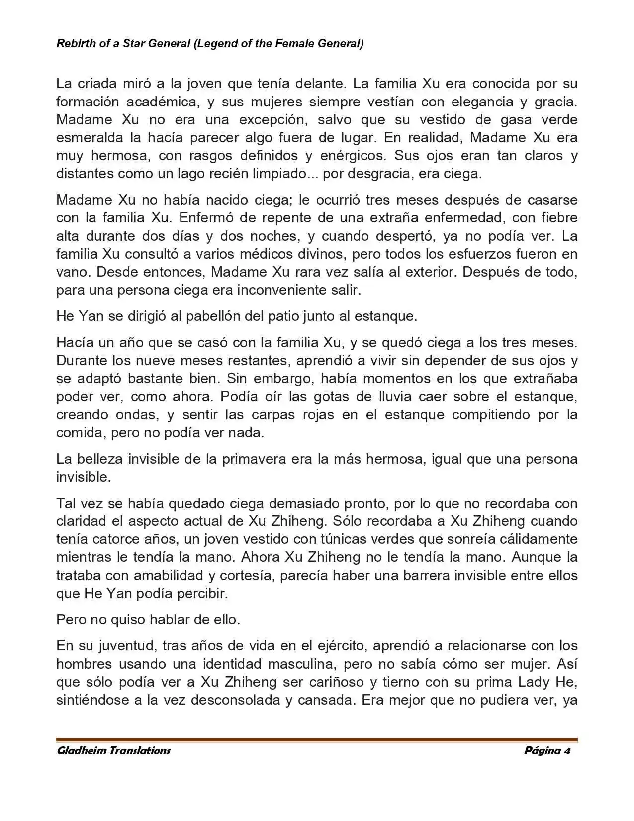 Rebirth Of A Star General (Novela) - Capítulo 1 - Página 4 - LectorTMOo