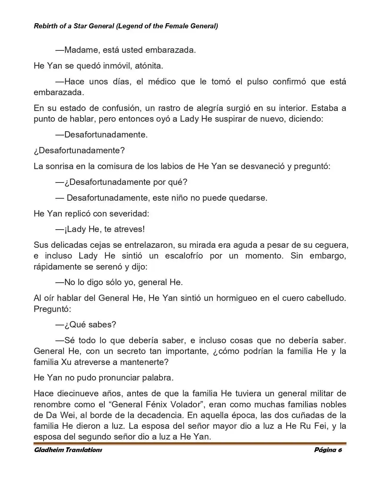 Rebirth Of A Star General (Novela) - Capítulo 1 - Página 6 - LectorTMOo