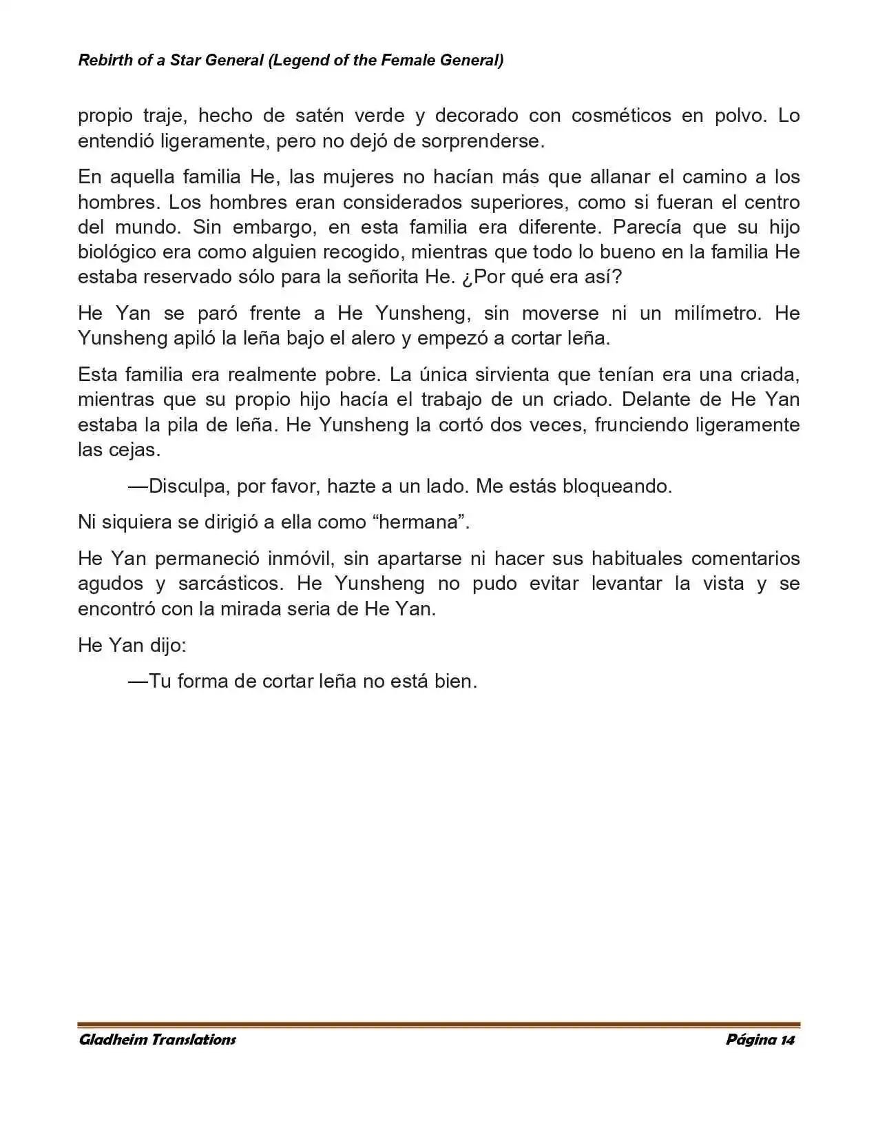 Rebirth Of A Star General (Novela) - Capítulo 2 - Página 5 - LectorTMOo