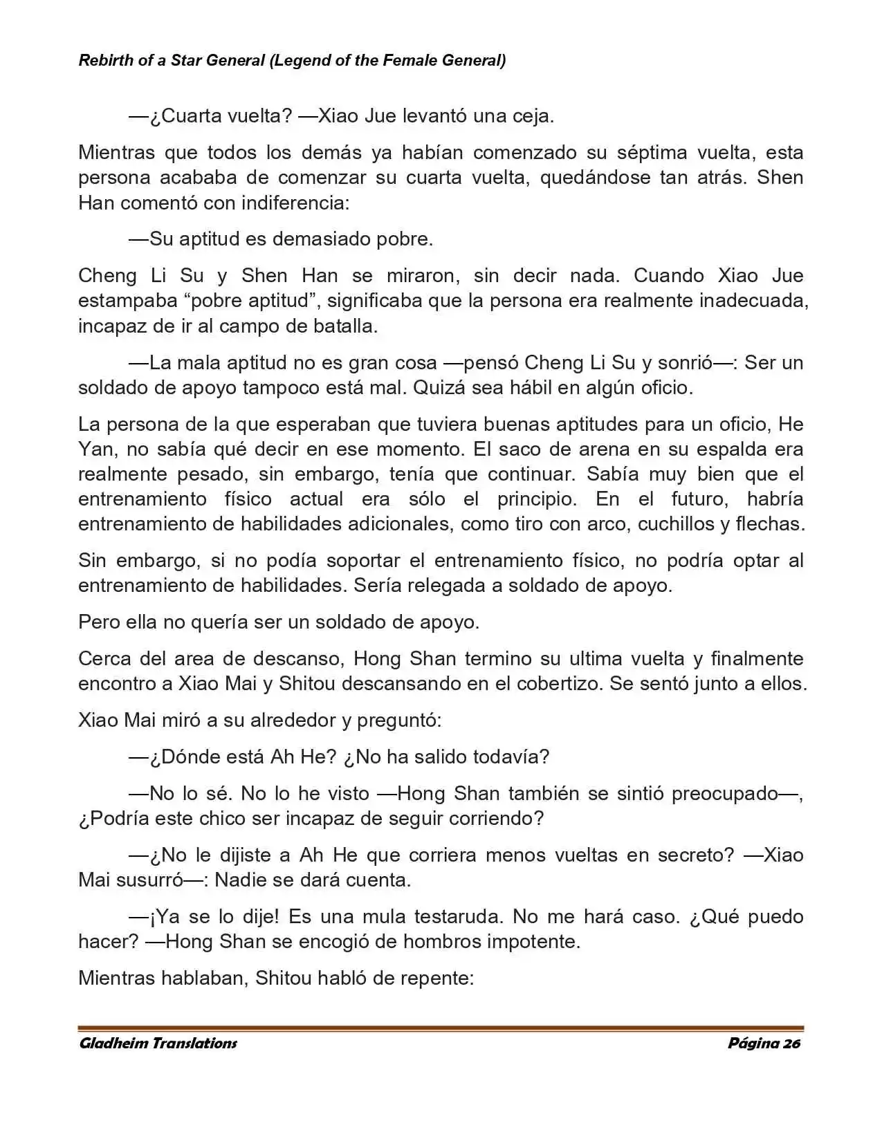 Rebirth Of A Star General (Novela) - Capítulo 35 - Página 4 - LectorTMOo