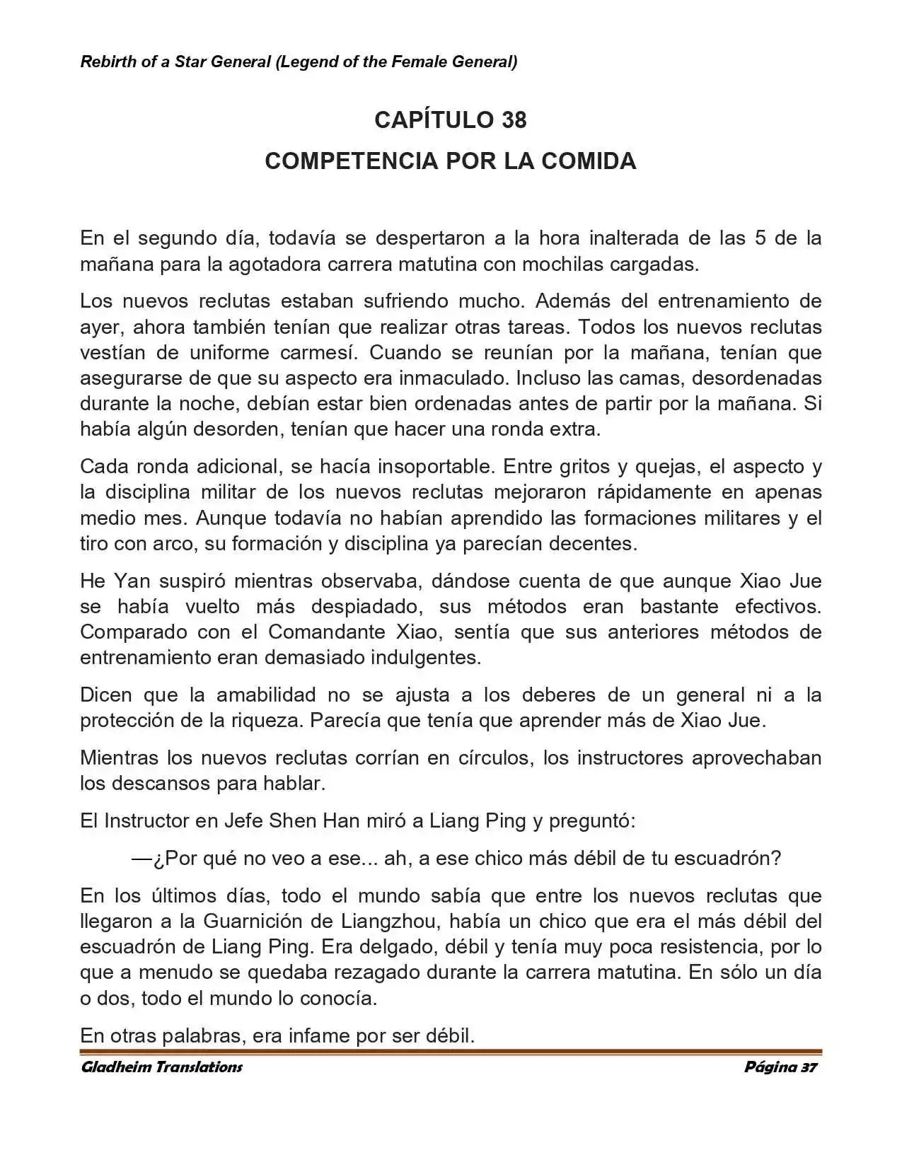 Rebirth Of A Star General (Novela) - Capítulo 37 - Página 5 - LectorTMOo