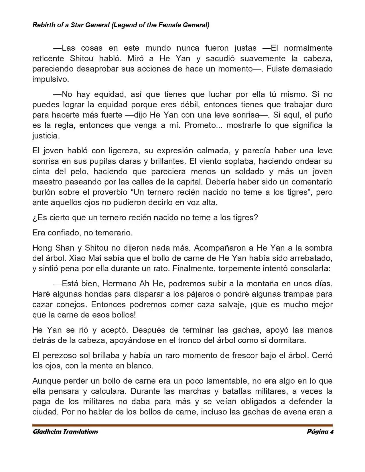 Rebirth Of A Star General (Novela) - Capítulo 39 - Página 4 - LectorTMOo