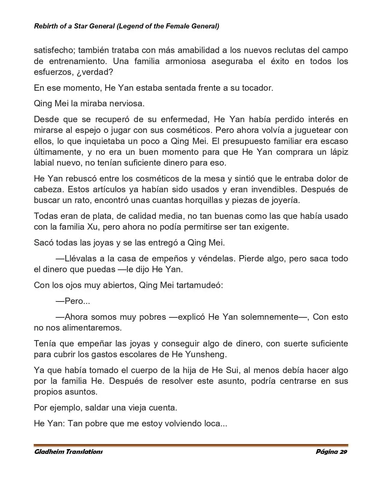 Rebirth Of A Star General (Novela) - Capítulo 5 - Página 5 - LectorTMOo