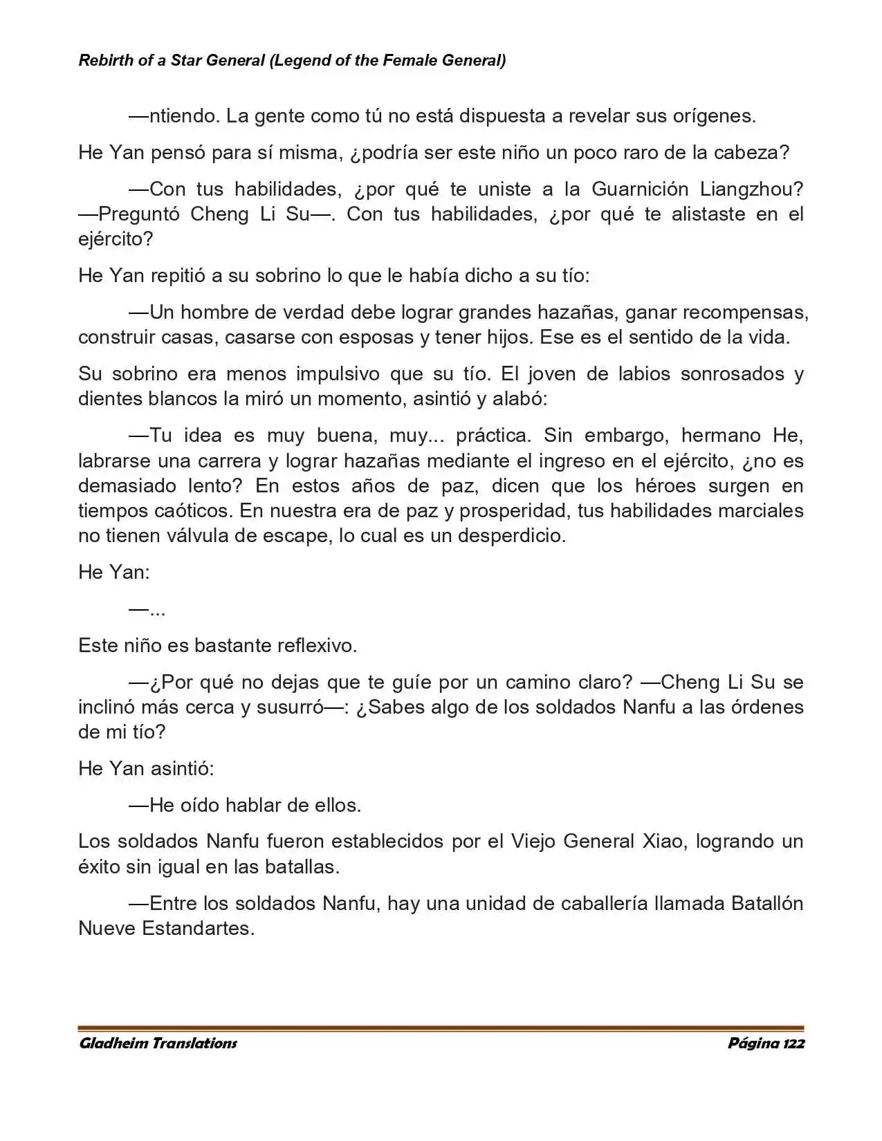 Rebirth Of A Star General (Novela) - Capítulo 54 - Página 4 - LectorTMOo