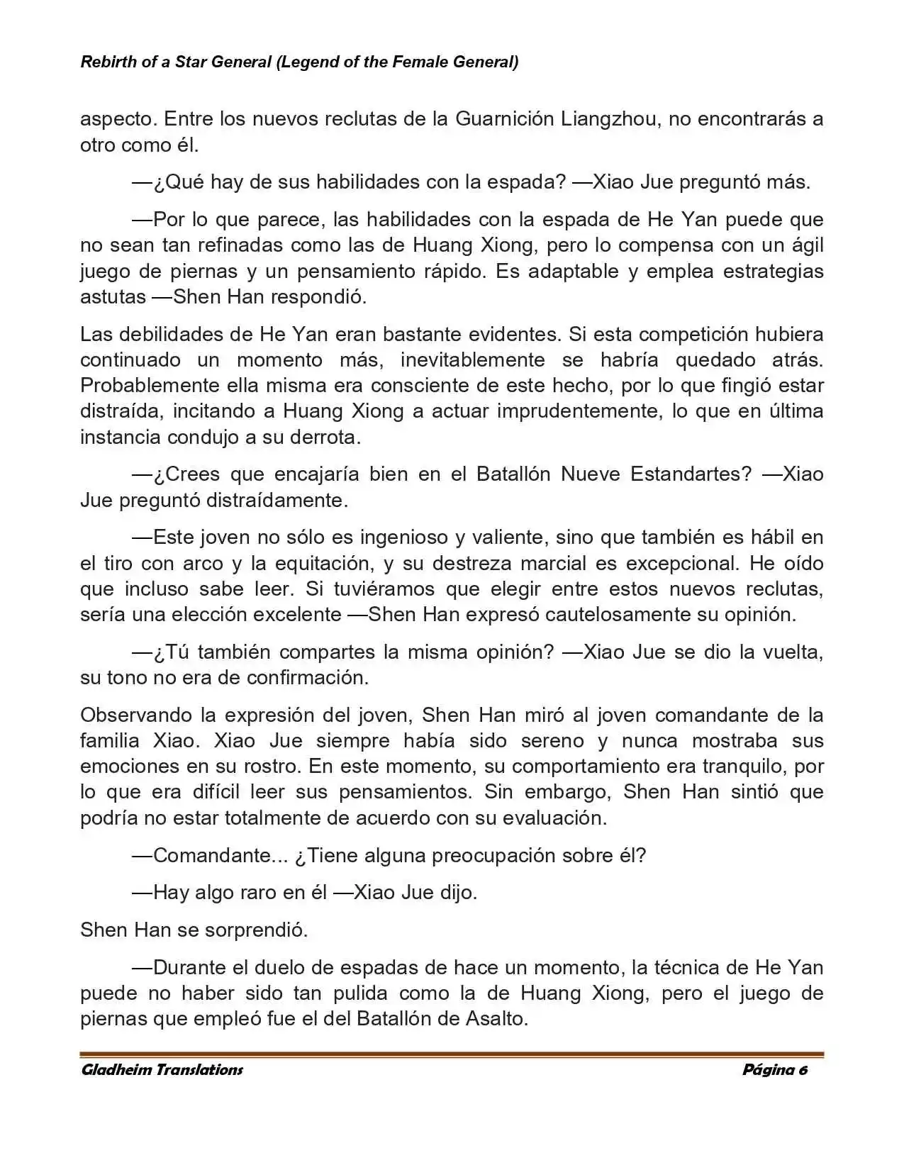 Rebirth Of A Star General (Novela) - Capítulo 61 - Página 6 - LectorTMOo