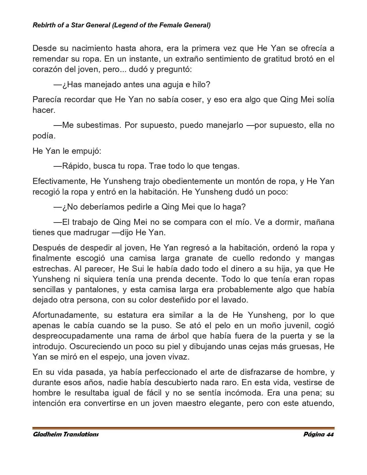 Rebirth Of A Star General (Novela) - Capítulo 8 - Página 4 - LectorTMOo
