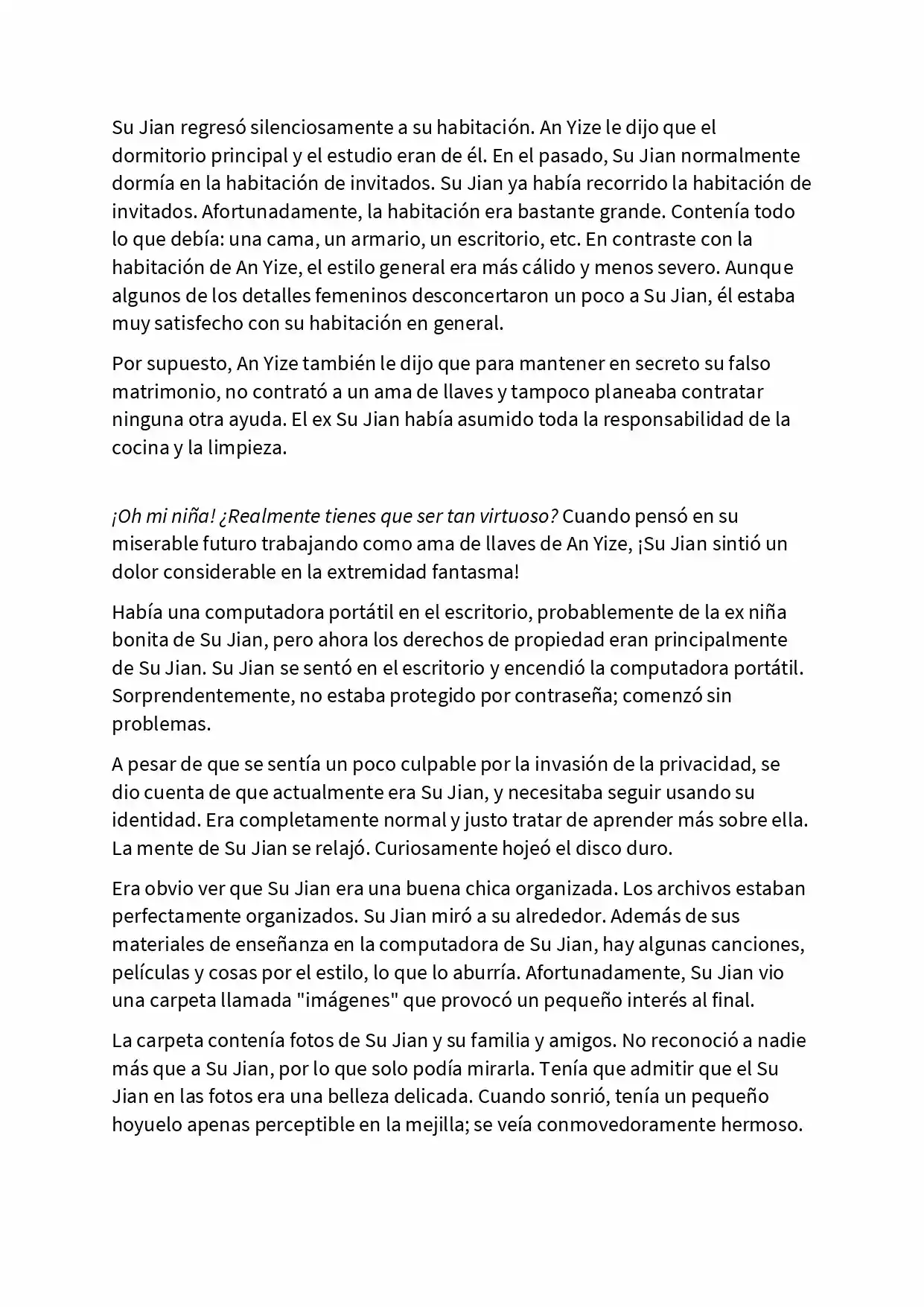 Reborn As My Love Rival's Wife (Novela) - Capítulo 6 - Página 6 - LectorTMOo