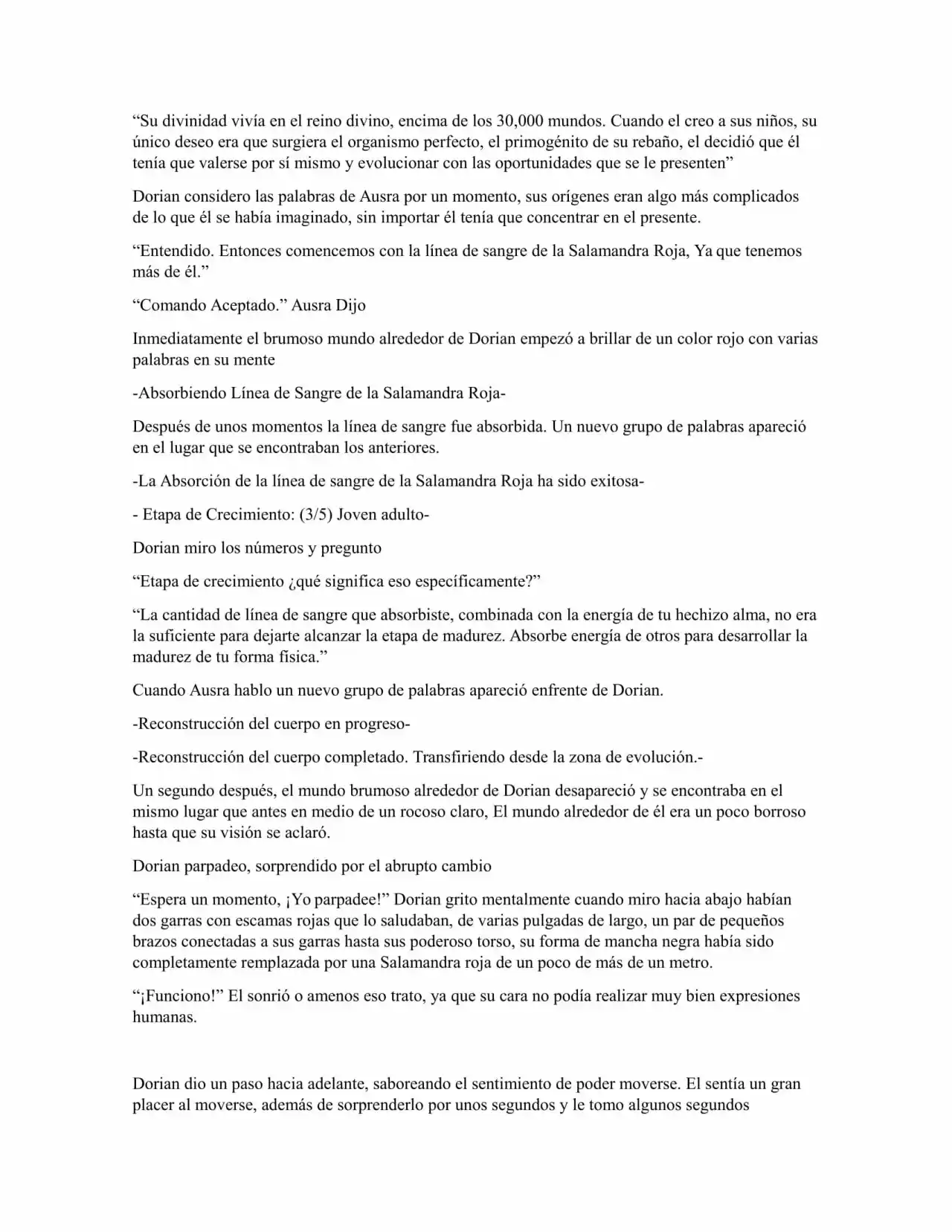 Reborn:Evolve From Nothing (Novela) - Capítulo 2 - Página 4 - LectorTMOo