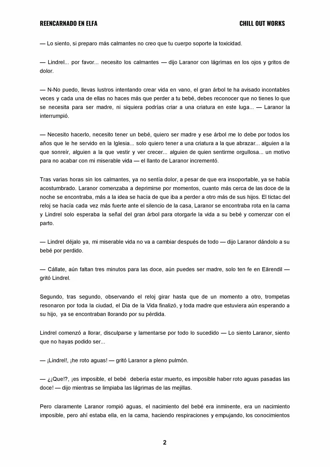 REENCARNADO EN ELFA (Novela) - Capítulo 1 - Página 2 - LectorTMOo