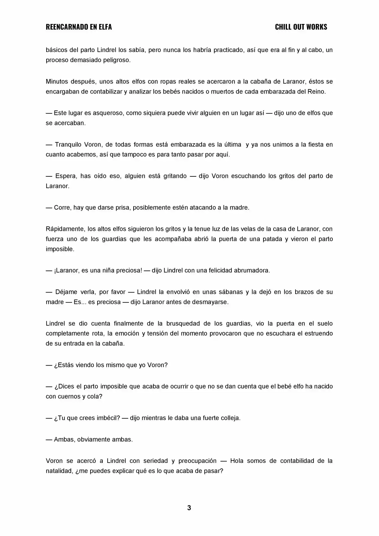 REENCARNADO EN ELFA (Novela) - Capítulo 1 - Página 3 - LectorTMOo
