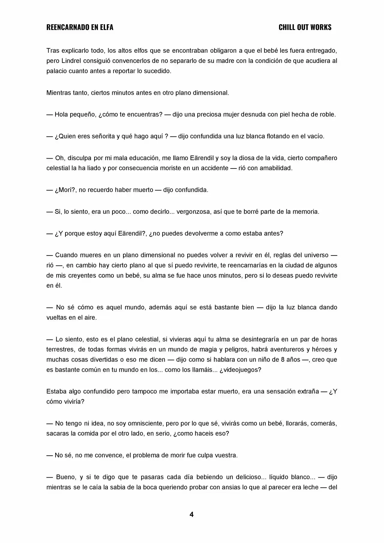REENCARNADO EN ELFA (Novela) - Capítulo 1 - Página 4 - LectorTMOo