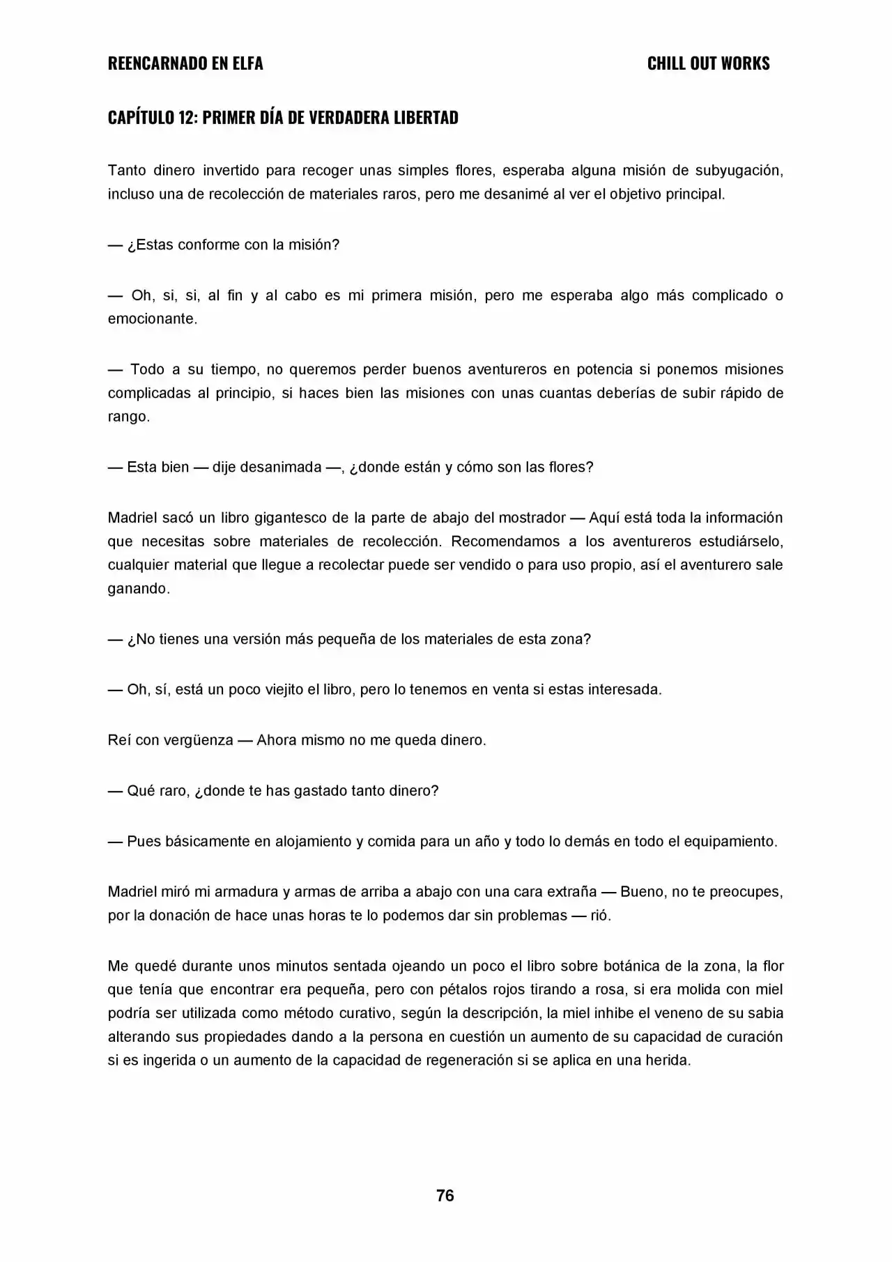 REENCARNADO EN ELFA (Novela) - Capítulo 12 - Página 1 - LectorTMOo