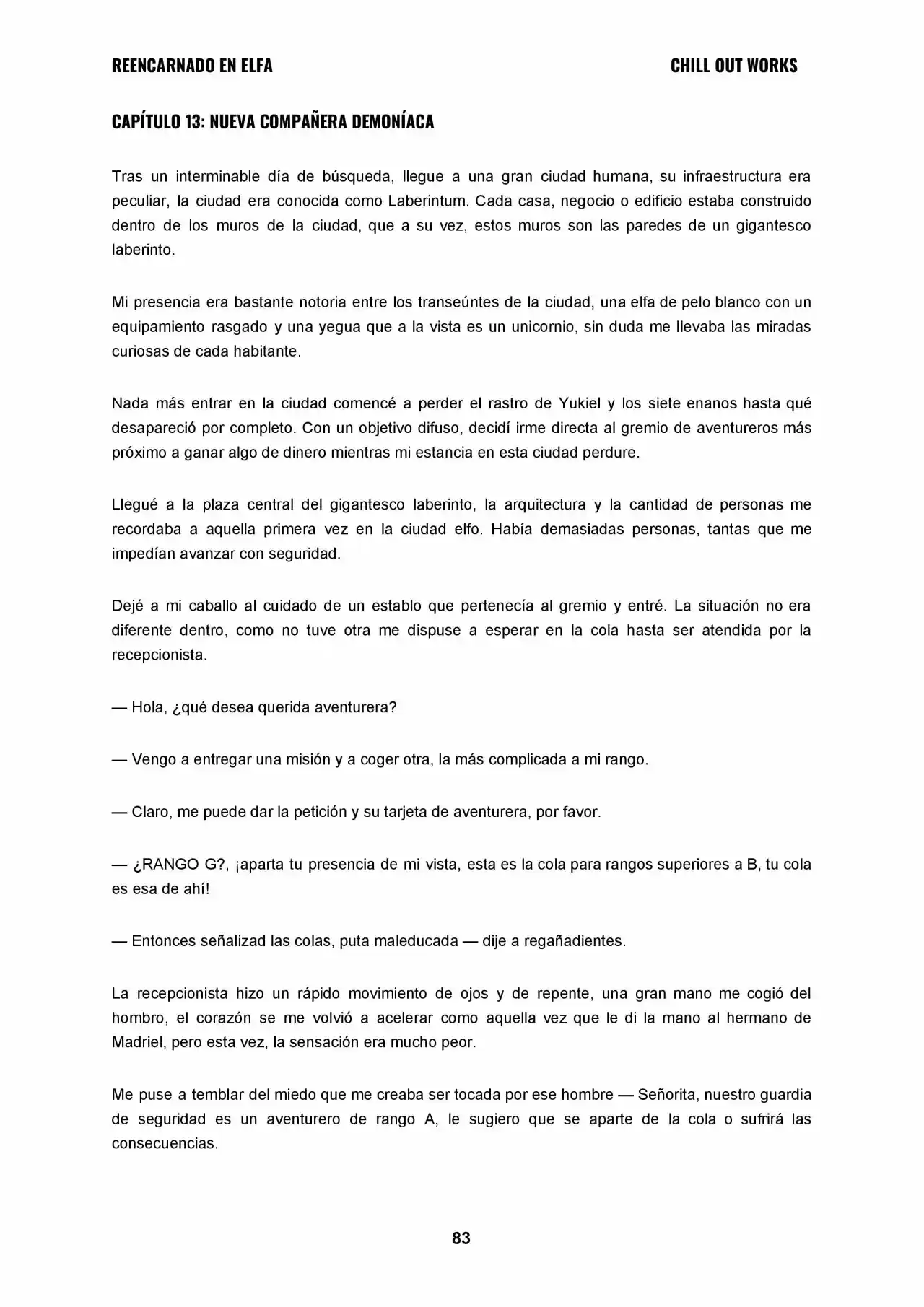 REENCARNADO EN ELFA (Novela) - Capítulo 13 - Página 1 - LectorTMOo