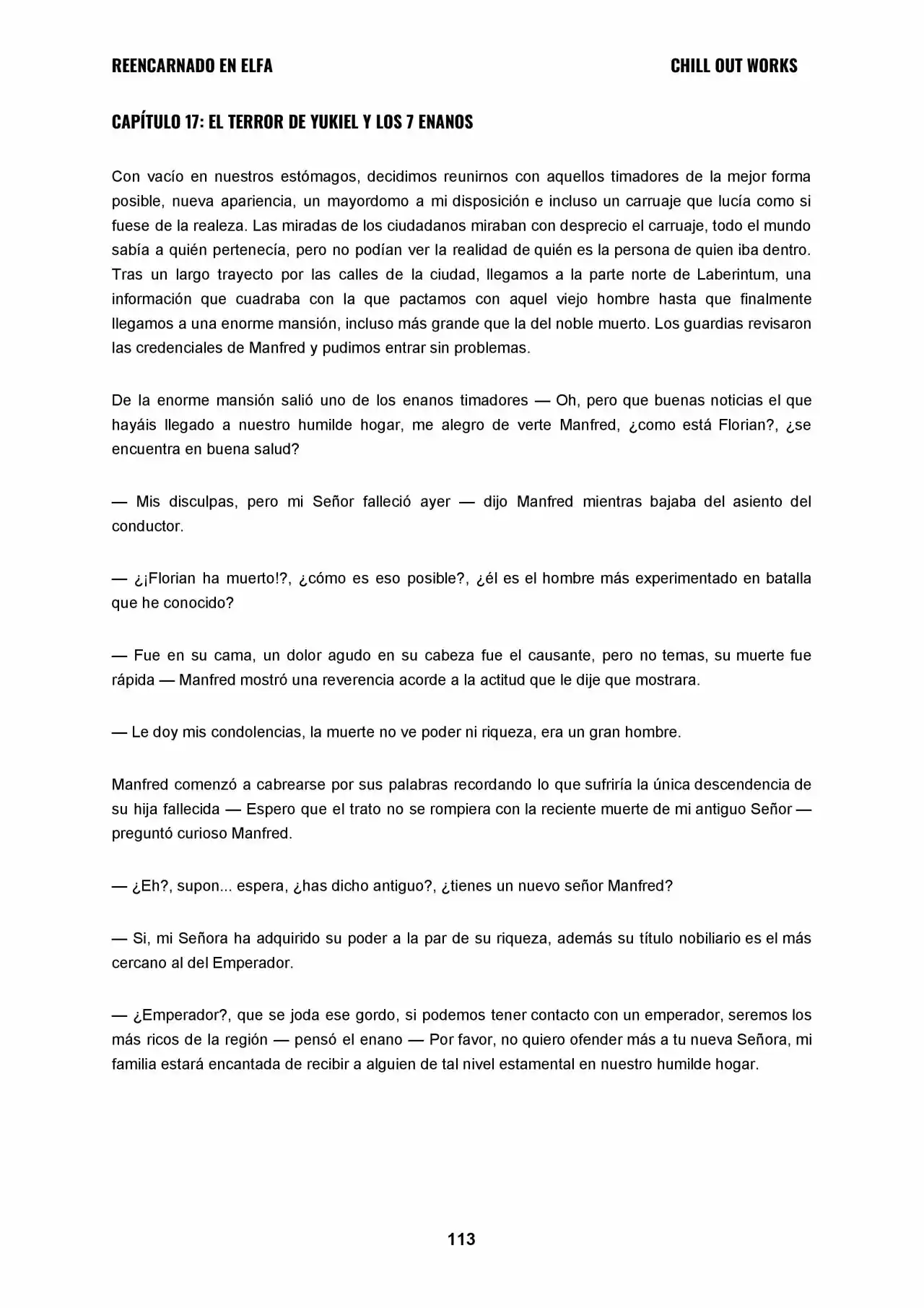 REENCARNADO EN ELFA (Novela) - Capítulo 17 - Página 1 - LectorTMOo