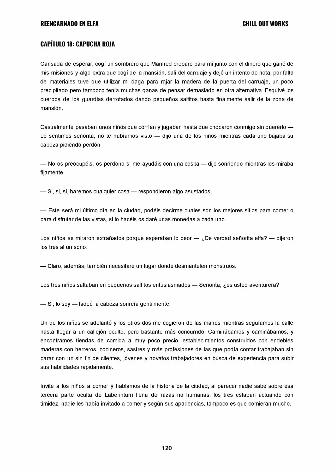 REENCARNADO EN ELFA (Novela) - Capítulo 18 - Página 1 - LectorTMOo