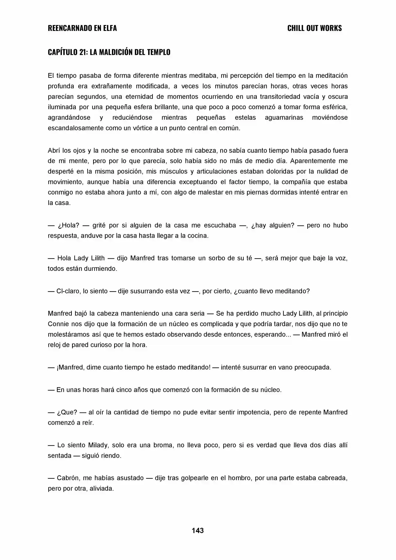 REENCARNADO EN ELFA (Novela) - Capítulo 21 - Página 1 - LectorTMOo
