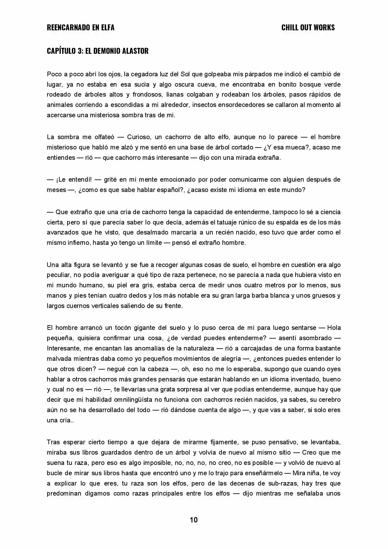 REENCARNADO EN ELFA (Novela) - Capítulo 3 - Página 1 - LectorTMOo