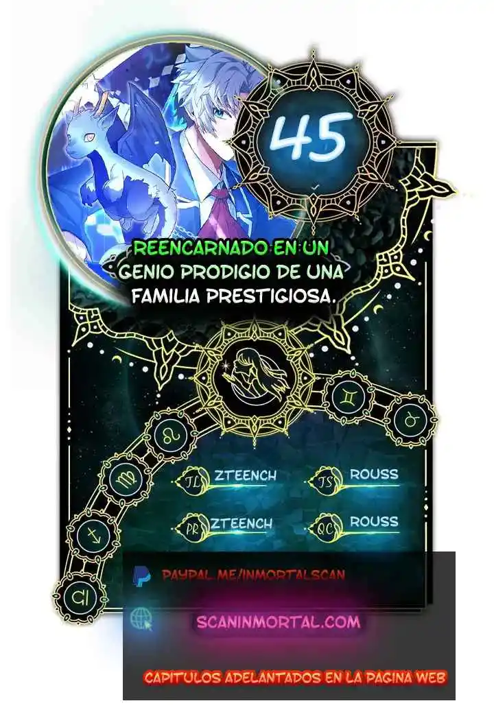 Reencarnado En Un Genio Prodigio De Una Familia Prestigiosa - Capítulo 45 - Página 1 - LectorTMOo
