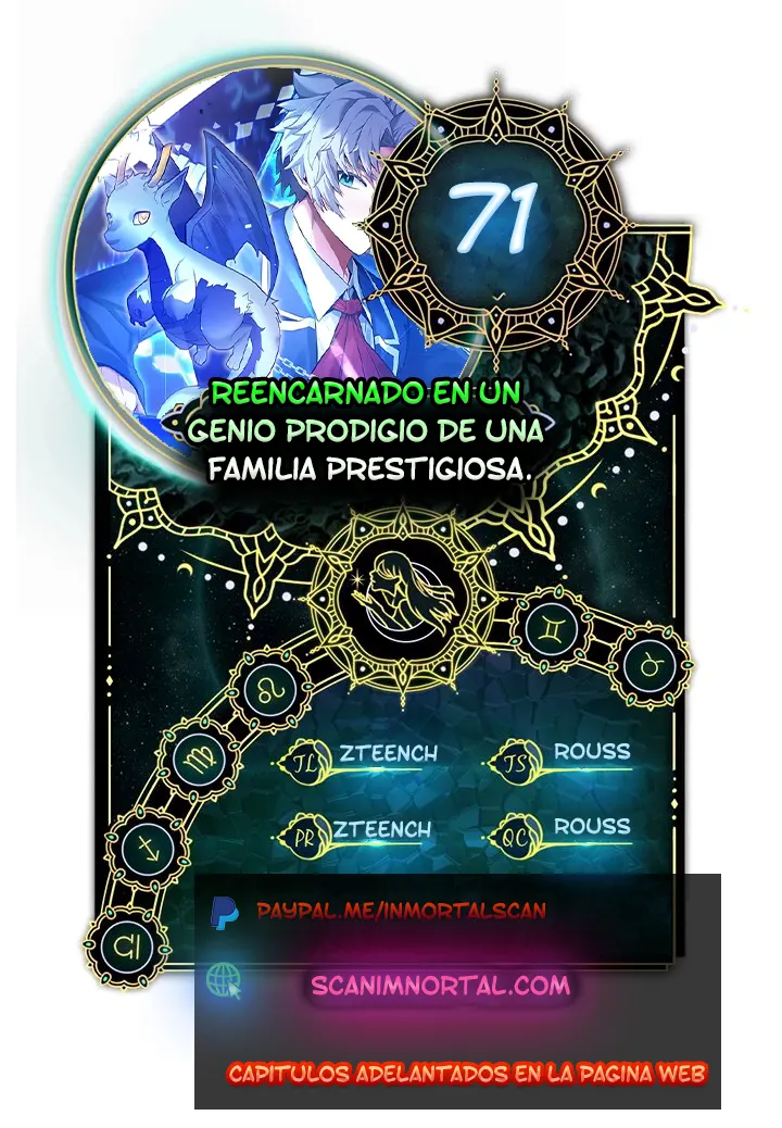 Reencarnado En Un Genio Prodigio De Una Familia Prestigiosa - Capítulo 71 - Página 1 - LectorTMOo