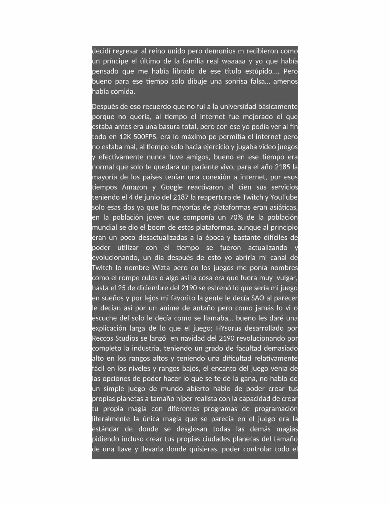 REENCARNE... ¡¡¡PERO NO SE QUE HACER CON TANTO PODER!!!.... ¿DOMINAR EL UNIVERSO? ¿CON TIRANÍA O BENEVOLENCIA?.... DEFINIVANENTE TODO SERA MÍO (Novela) - Capítulo 1 - Página 7 - LectorTMOo