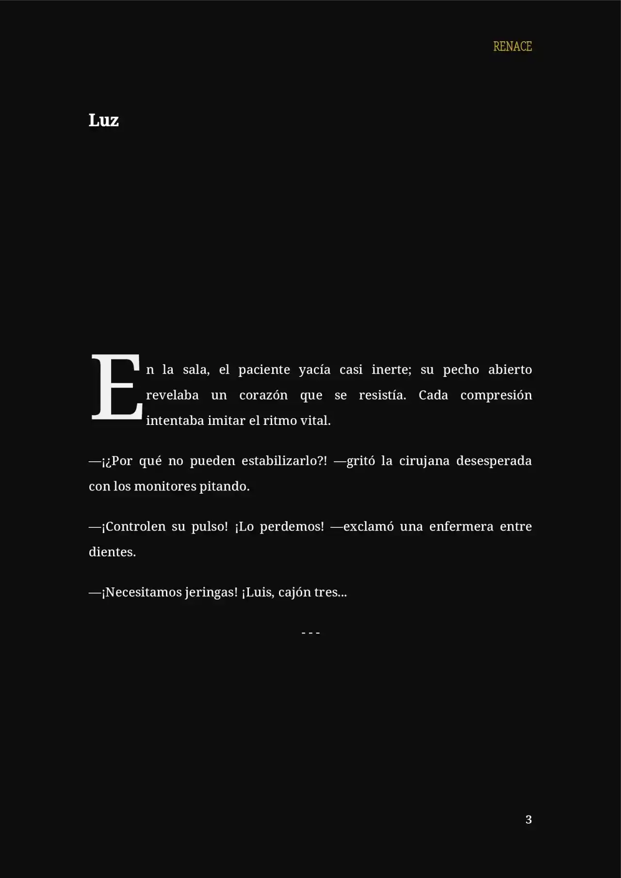 RENACE (Novela) - Capítulo 1 - Página 7 - LectorTMOo