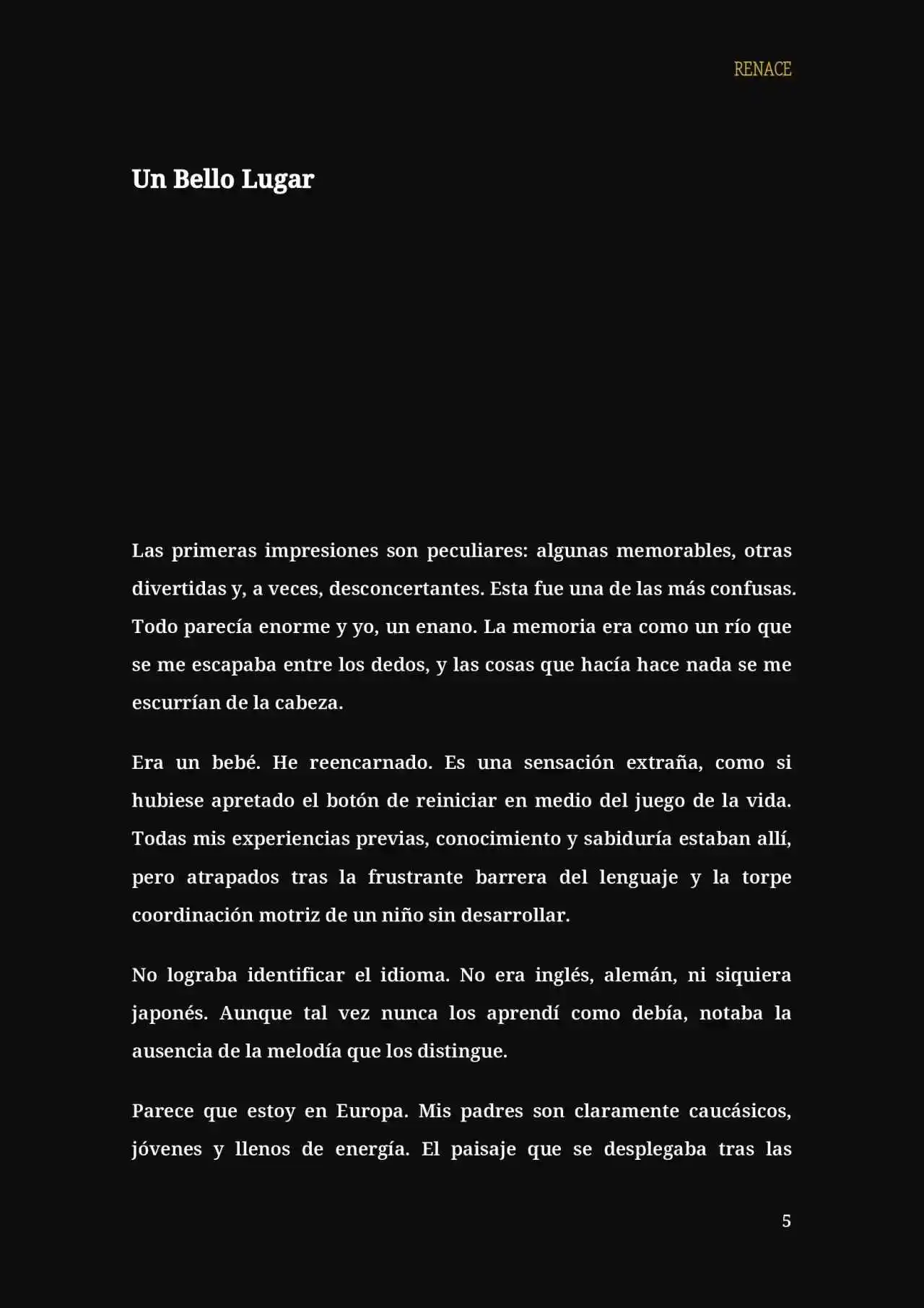 RENACE (Novela) - Capítulo 1 - Página 9 - LectorTMOo