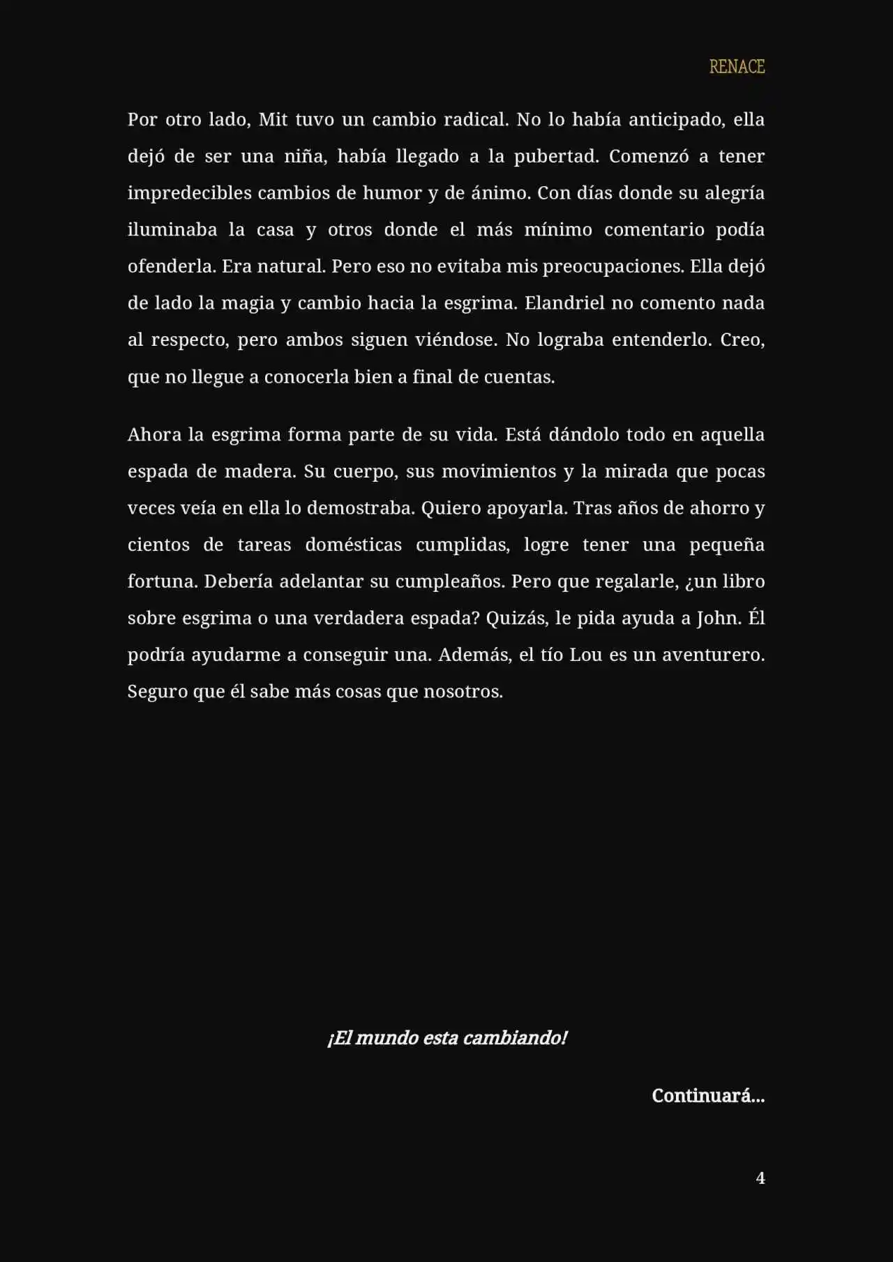 RENACE (Novela) - Capítulo 12 - Página 5 - LectorTMOo
