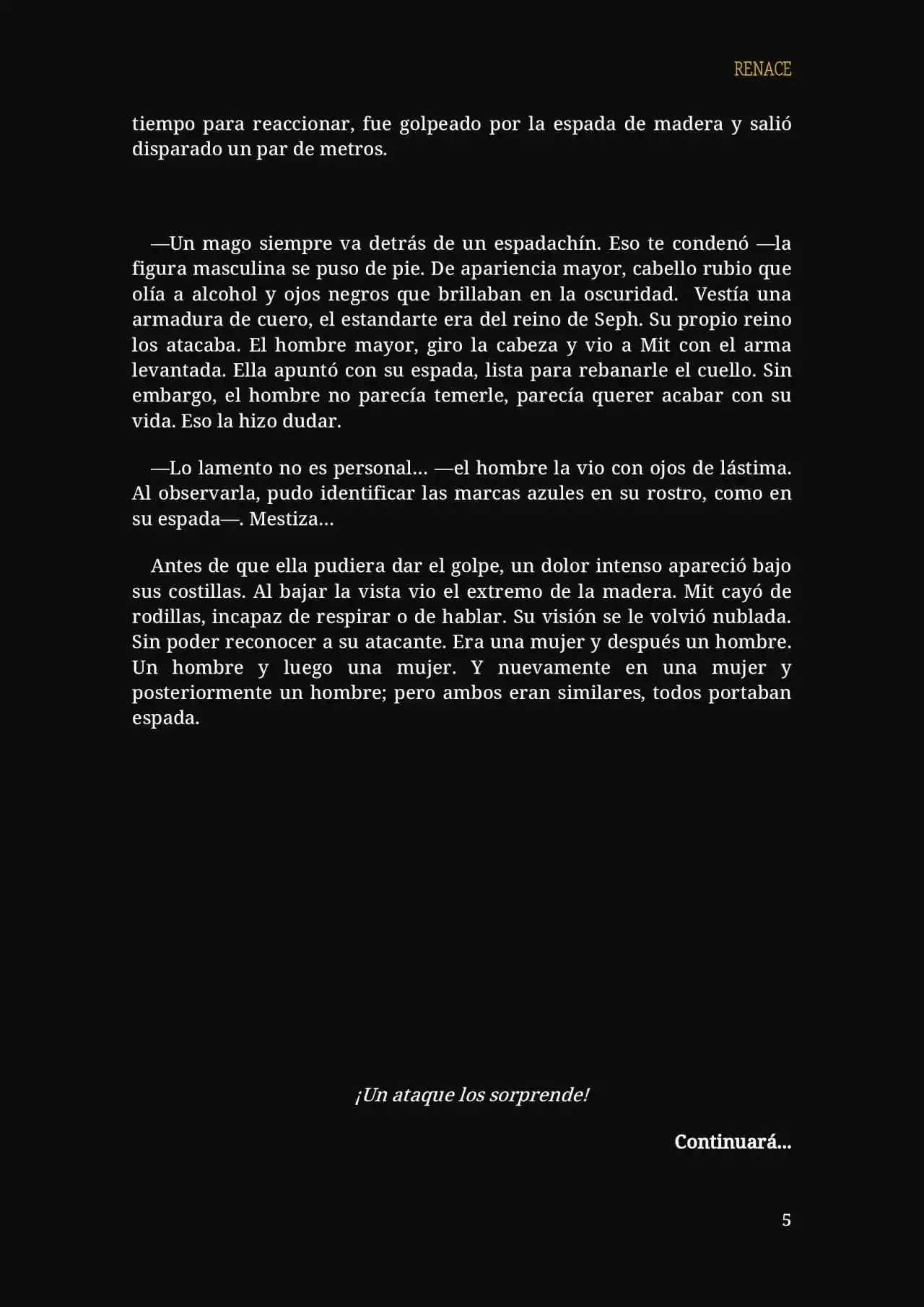 RENACE (Novela) - Capítulo 17 - Página 6 - LectorTMOo