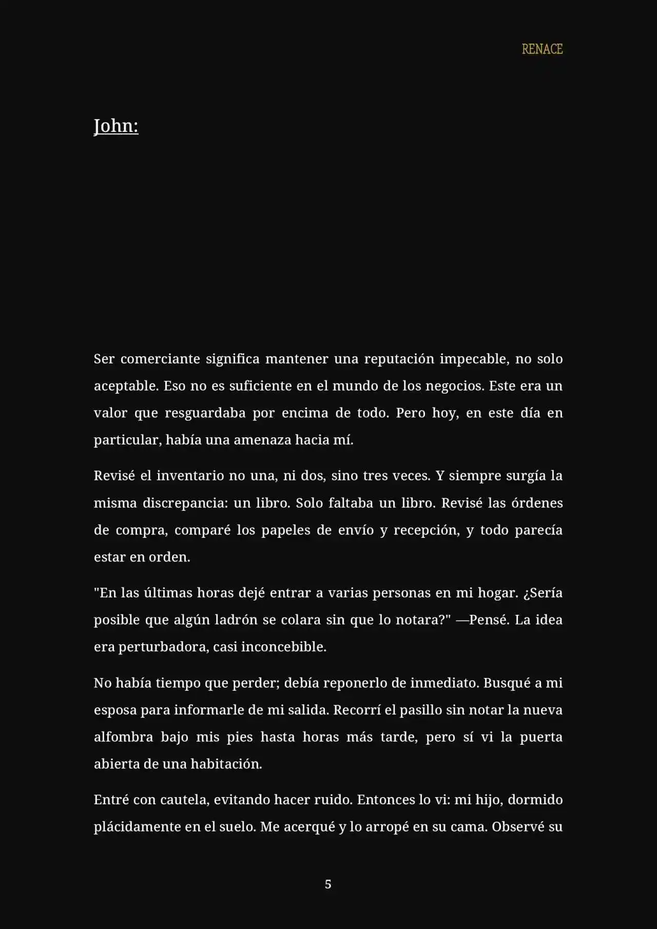 RENACE (Novela) - Capítulo 3 - Página 6 - LectorTMOo