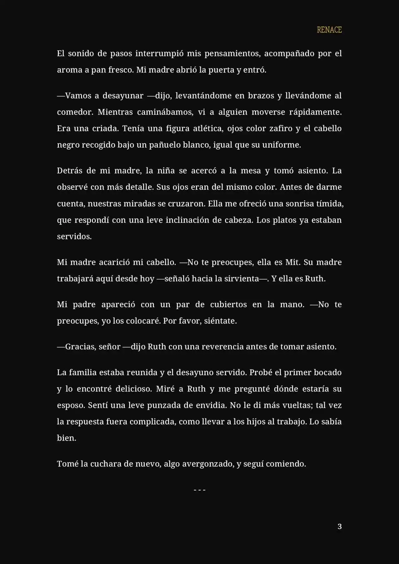 RENACE (Novela) - Capítulo 4 - Página 3 - LectorTMOo