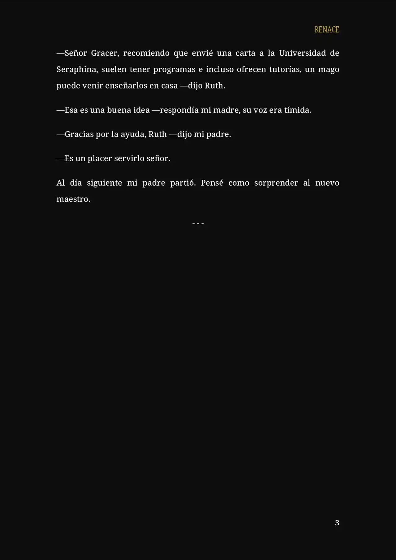 RENACE (Novela) - Capítulo 8 - Página 4 - LectorTMOo