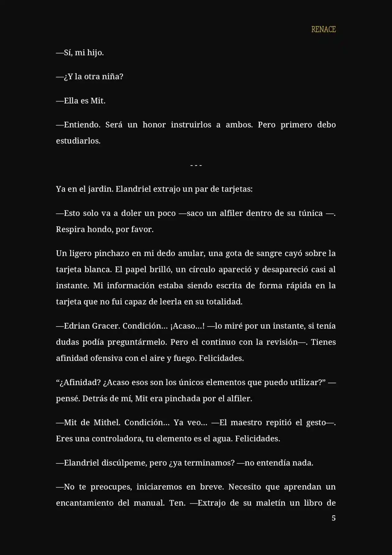 RENACE (Novela) - Capítulo 8 - Página 6 - LectorTMOo