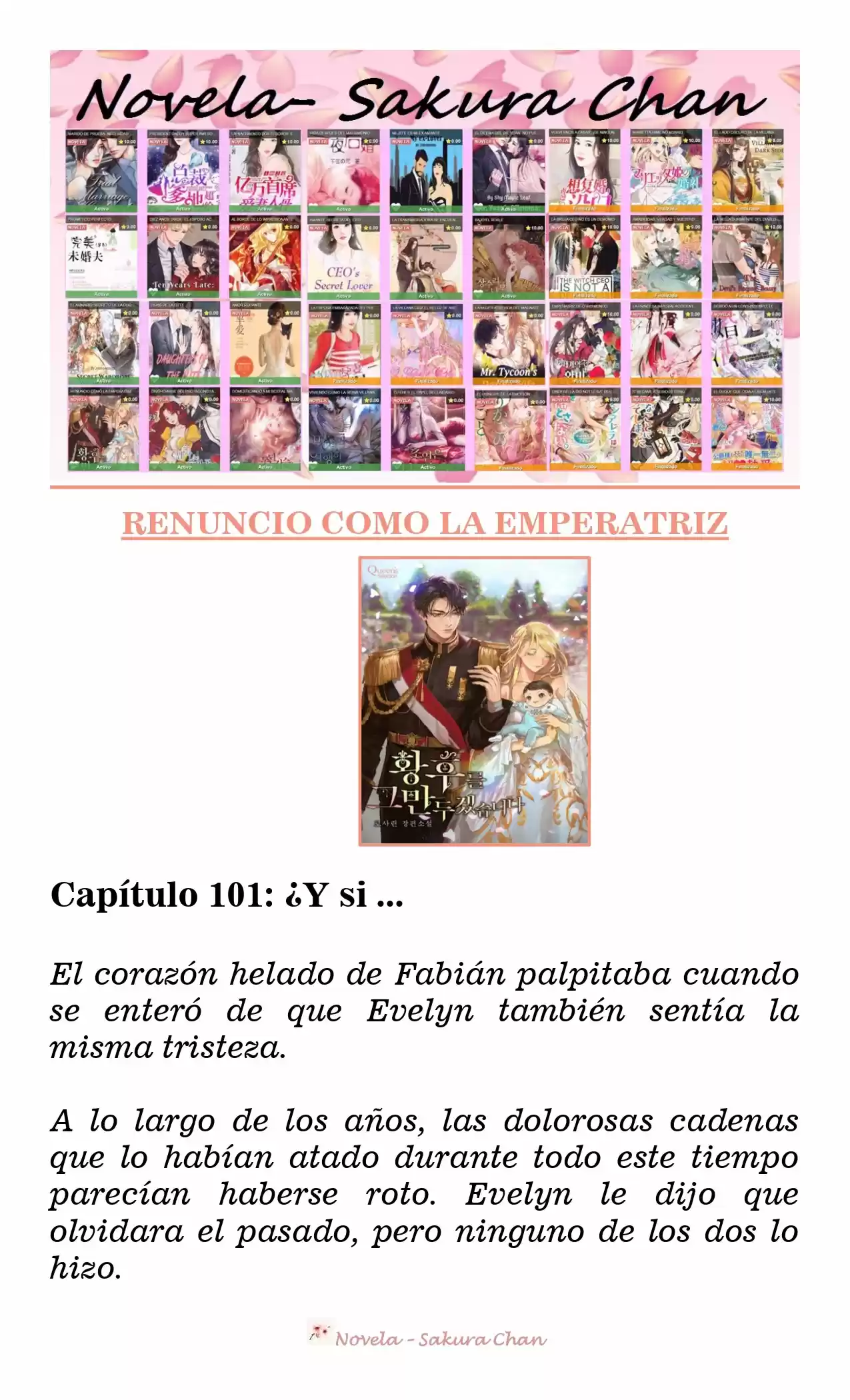 RENUNCIO COMO LA EMPERATRIZ (Novela) - Capítulo 101 - Página 1 - LectorTMOo