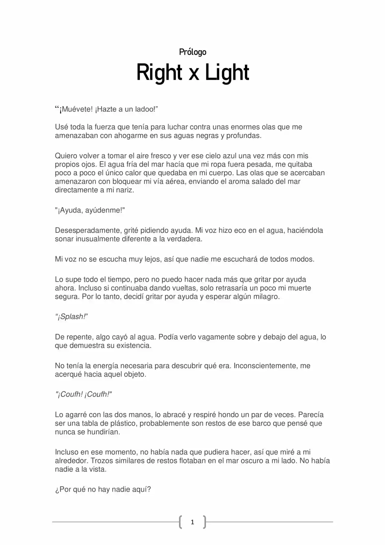RIGHT×LIGHT (Novela) - Capítulo - Página 3 - LectorTMOo