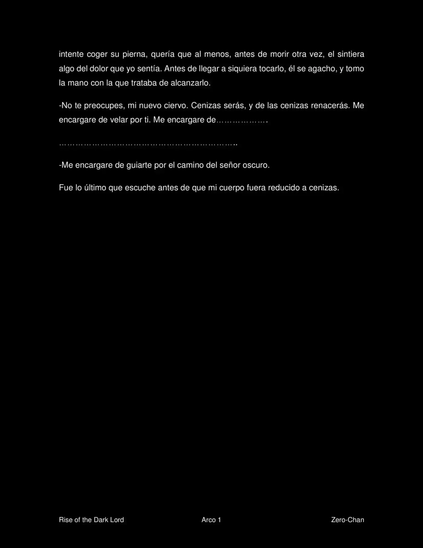 Rise Of The Dark Lord (Novela) - Capítulo  - Página 8 - LectorTMOo