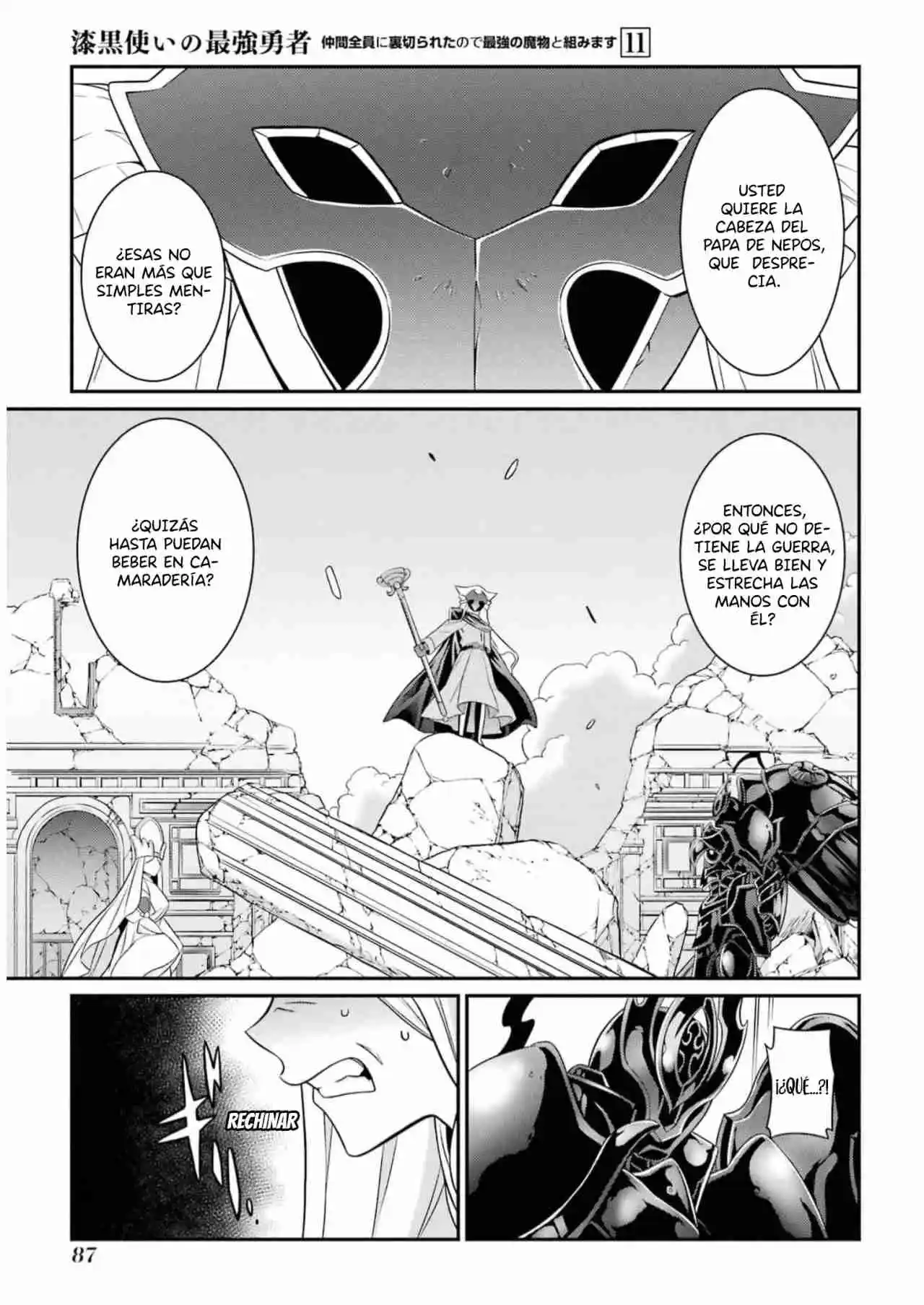 Shikkoku Tsukai No Saikyou Yuusha ~ Nakama Zenin Ni Uragirareta No De Saikyou No Mamono To Kumimasu ~ capítulo 59 página 22
