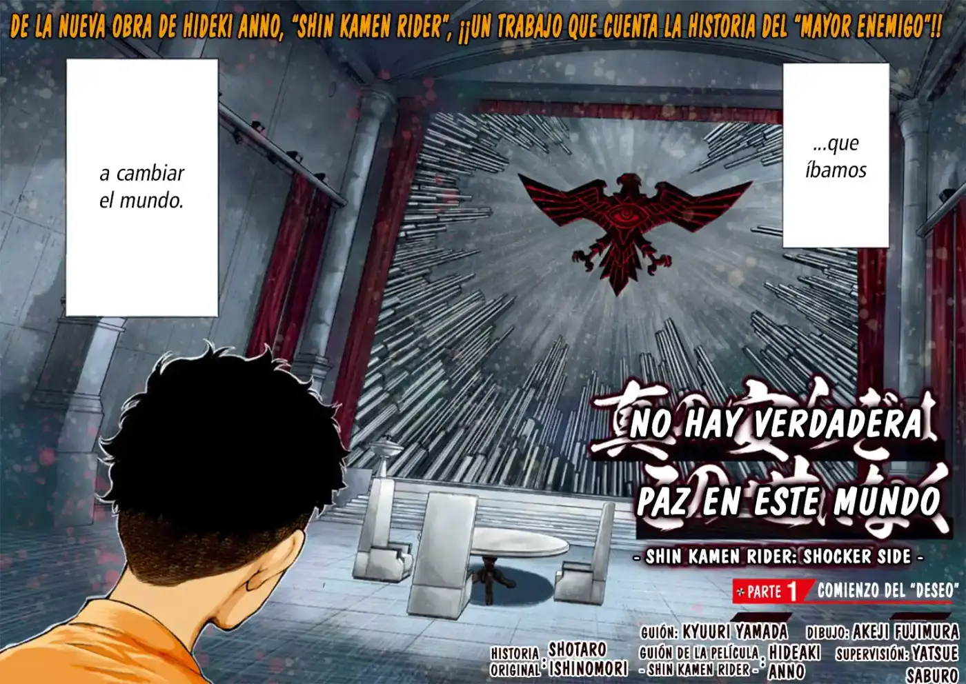 Shin Kamen Rider -SHOCKER SIDE- No Hay Verdadera Paz En Este Mundo - Capítulo 1 - Página 3 - LectorTMOo
