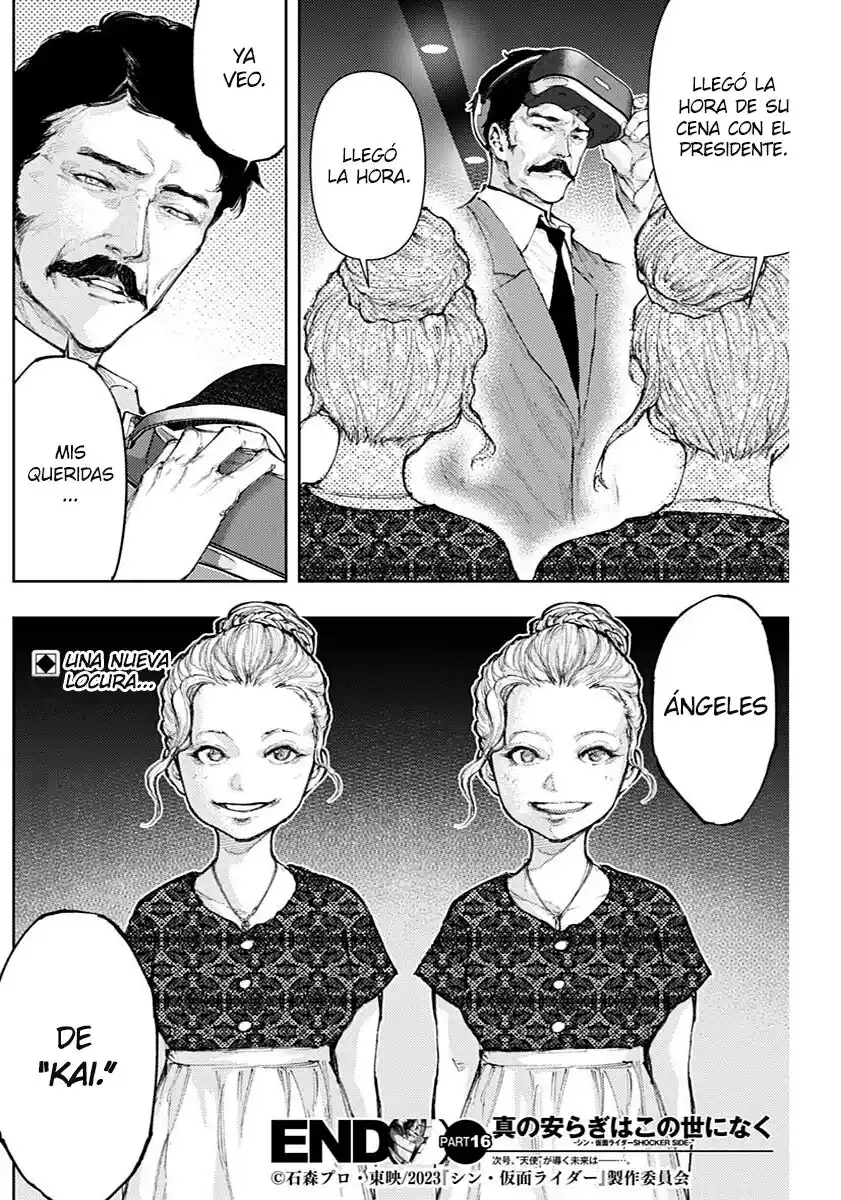Shin Kamen Rider -SHOCKER SIDE- No Hay Verdadera Paz En Este Mundo - Capítulo 16 - Página 17 - LectorTMOo