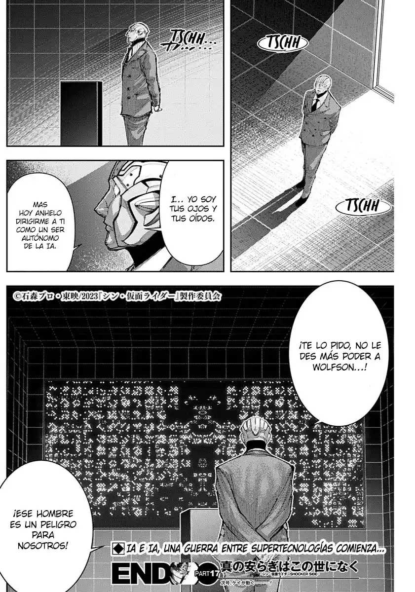 Shin Kamen Rider -SHOCKER SIDE- No Hay Verdadera Paz En Este Mundo - Capítulo 17 - Página 19 - LectorTMOo
