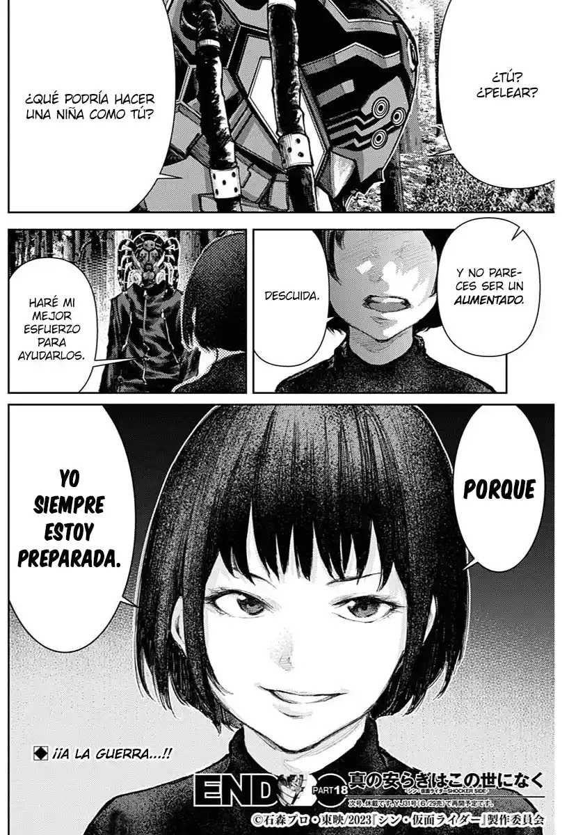 Shin Kamen Rider -SHOCKER SIDE- No Hay Verdadera Paz En Este Mundo - Capítulo 18 - Página 18 - LectorTMOo