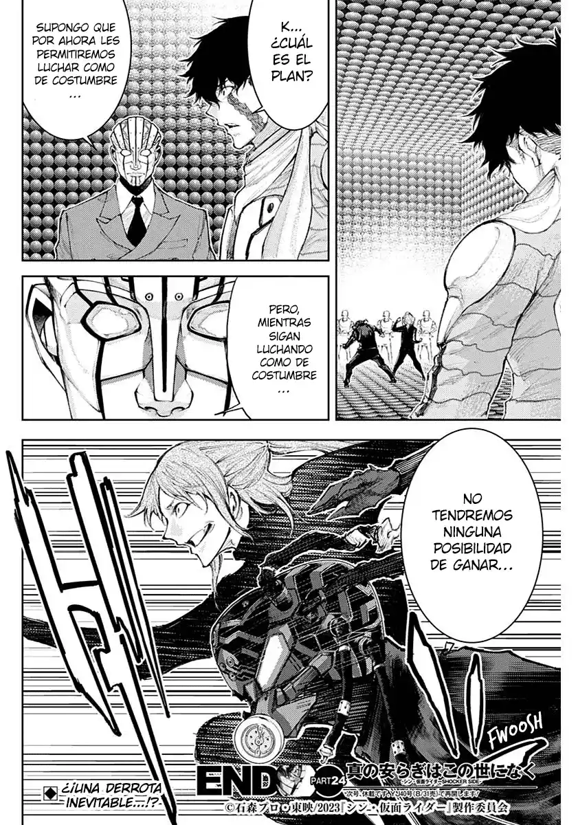 Shin Kamen Rider -SHOCKER SIDE- No Hay Verdadera Paz En Este Mundo - Capítulo 24 - Página 18 - LectorTMOo