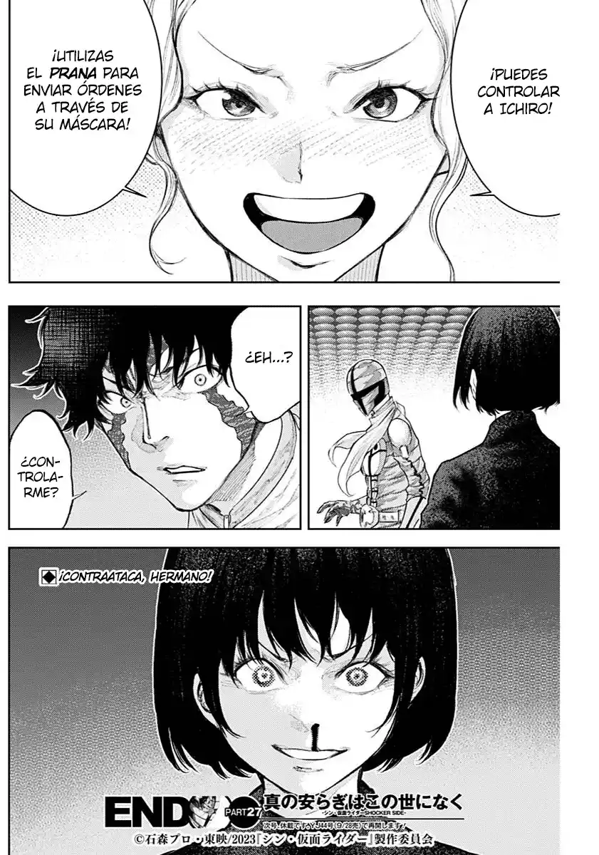 Shin Kamen Rider -SHOCKER SIDE- No Hay Verdadera Paz En Este Mundo - Capítulo 27 - Página 18 - LectorTMOo