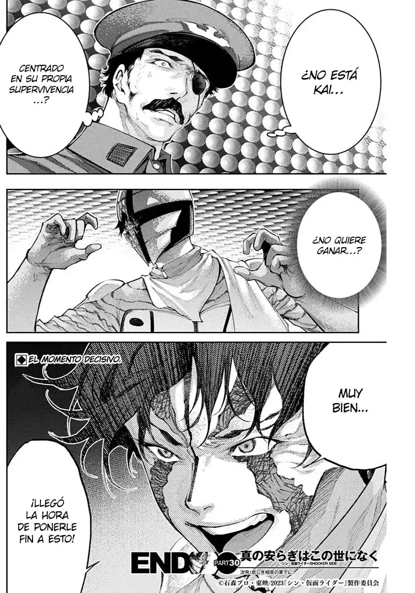 Shin Kamen Rider -SHOCKER SIDE- No Hay Verdadera Paz En Este Mundo - Capítulo 30 - Página 18 - LectorTMOo