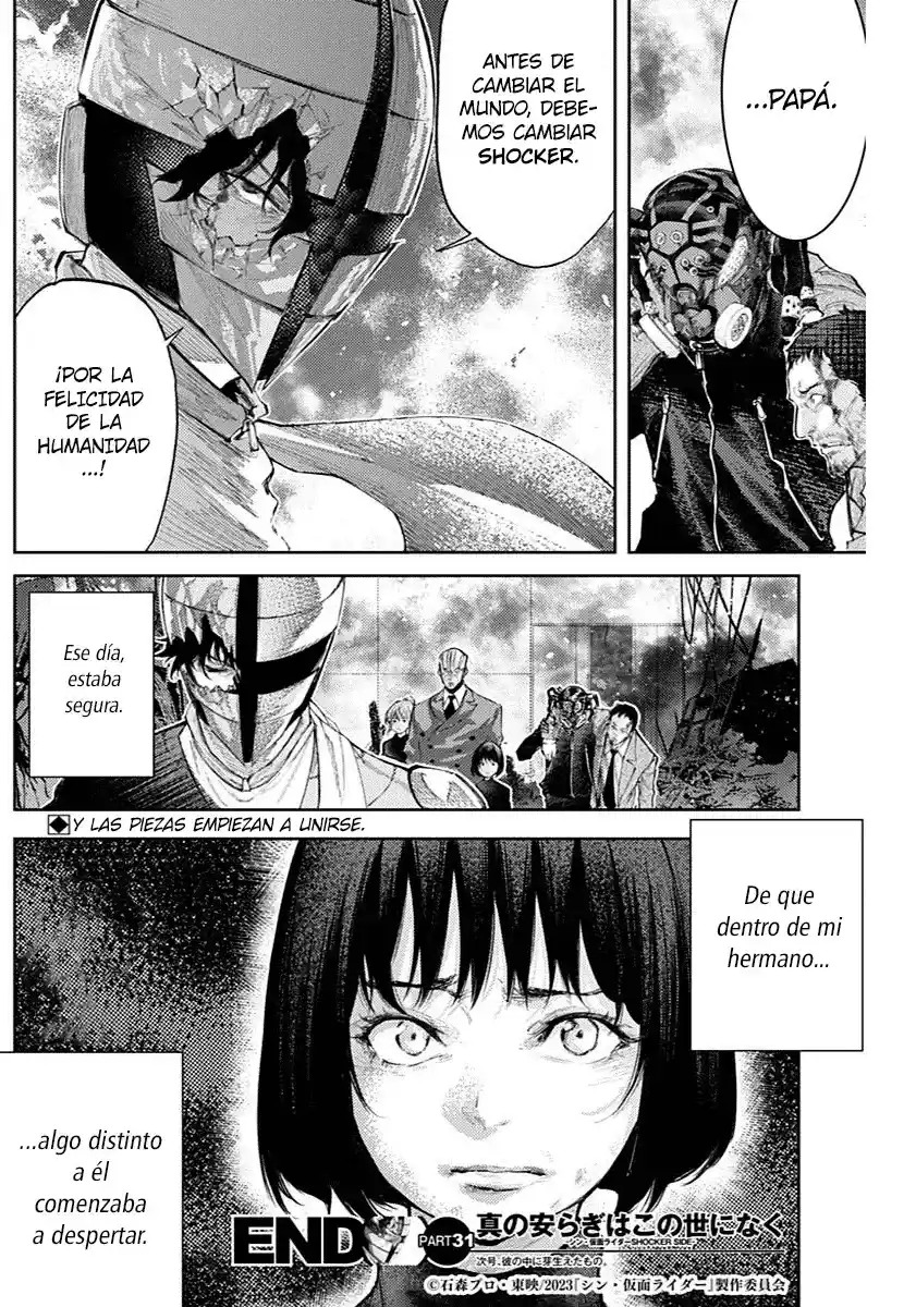 Shin Kamen Rider -SHOCKER SIDE- No Hay Verdadera Paz En Este Mundo - Capítulo 31 - Página 18 - LectorTMOo